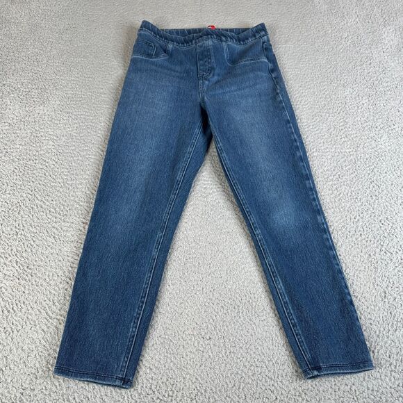 Spanx Jean-Ish Ankle Leggings Women M Skinny High Rise Denim Shaping 26 x 23 - Picture 2 of 11